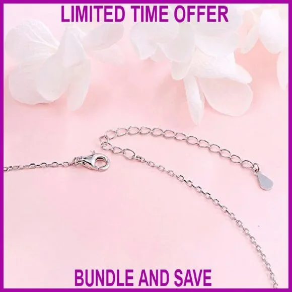 Sterling Silver Infinity Heart Cross Y-Necklace Christian Gift